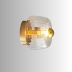 Nordic Bauhaus Glass Wall Sconce (Silver & Gold)