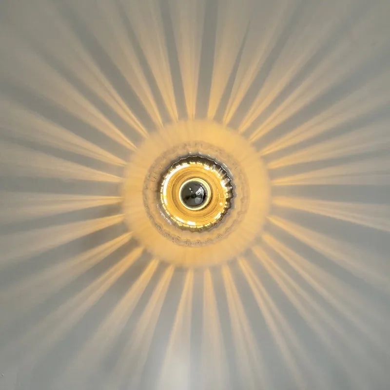 Nordic Bauhaus Glass Wall Sconce (Silver & Gold)