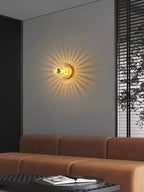Nordic Bauhaus Glass Wall Sconce (Silver & Gold)