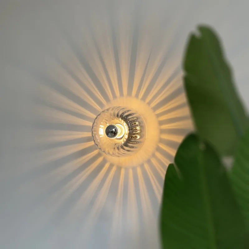 Nordic Bauhaus Glass Wall Sconce (Silver & Gold)