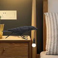 Nordic Crow Sculptural LED Table Lamp (Wall-Mount Option)