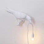 Nordic Crow Sculptural LED Table Lamp (Wall-Mount Option)