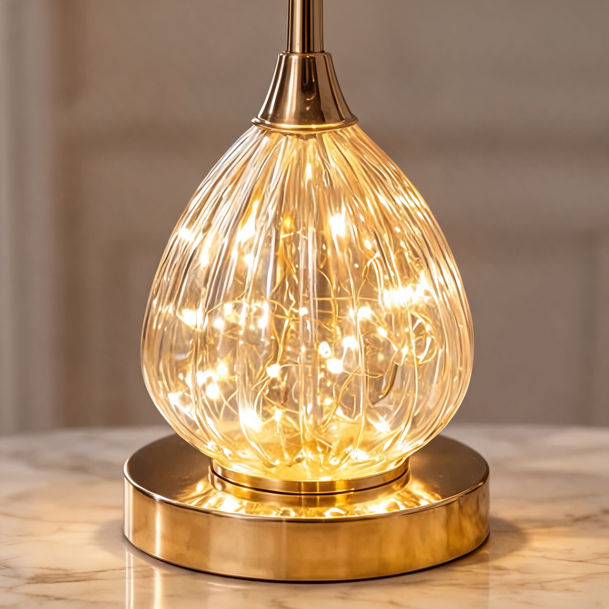 Nordic Feather Shade Iron Base Table Lamp (E27 LED Included)
