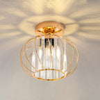 Nordic Glass & Crystal Flush Mount Ceiling Light