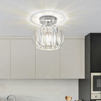 Nordic Glass & Crystal Flush Mount Ceiling Light