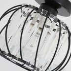 Nordic Glass & Crystal Flush Mount Ceiling Light