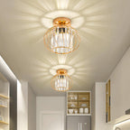 Nordic Glass & Crystal Flush Mount Ceiling Light