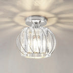 Nordic Glass & Crystal Flush Mount Ceiling Light
