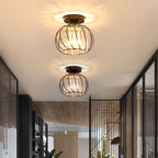 Nordic Glass & Crystal Flush Mount Ceiling Light