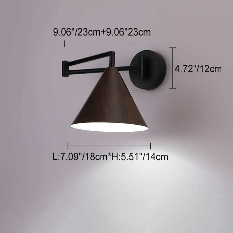Nordic Minimalist Adjustable Swing Arm Wall Sconce