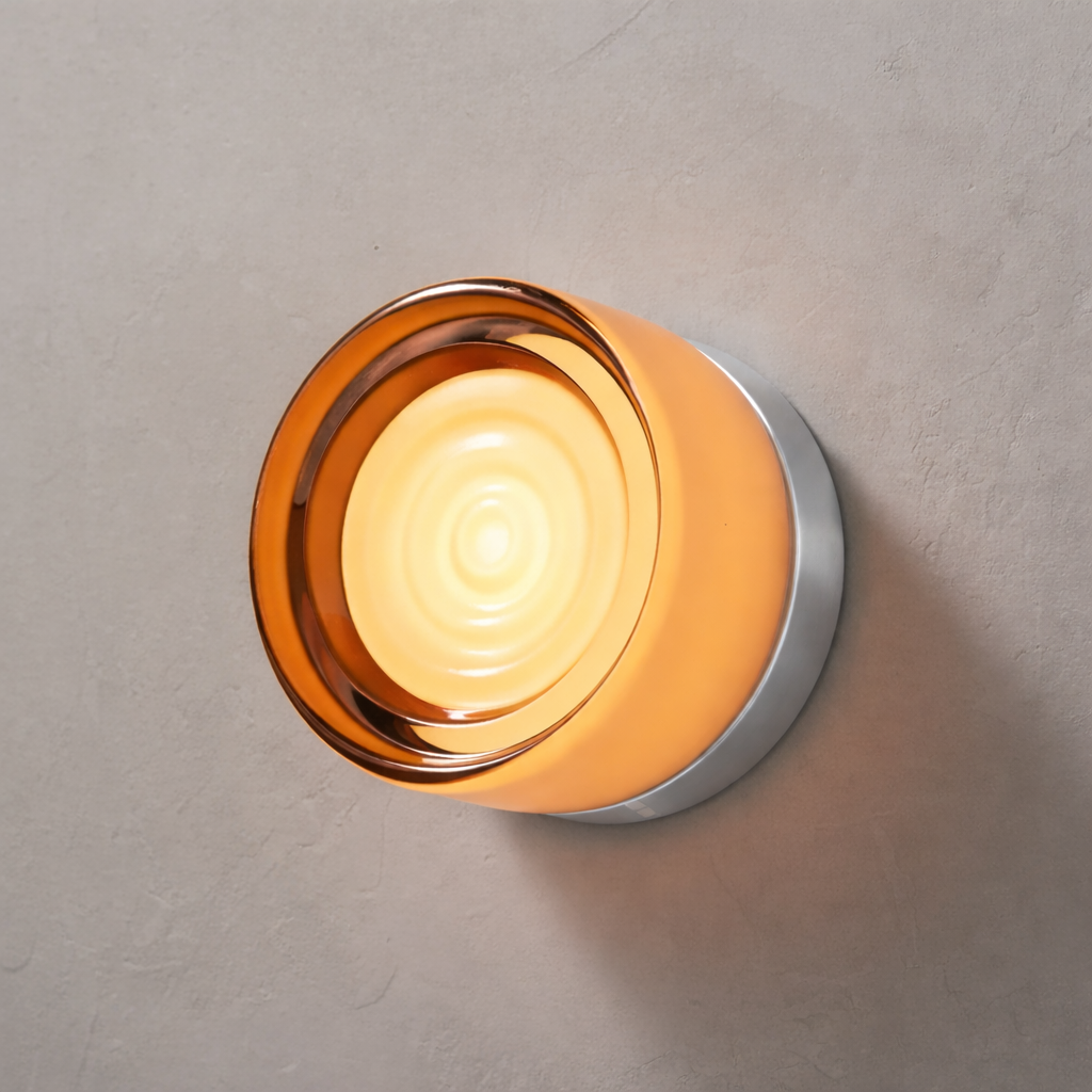 Nordic Stained Glass Three-Color LED Wall Sconce