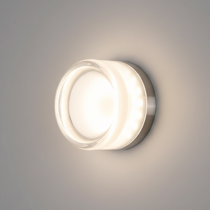 Nordic Stained Glass Three-Color LED Wall Sconce
