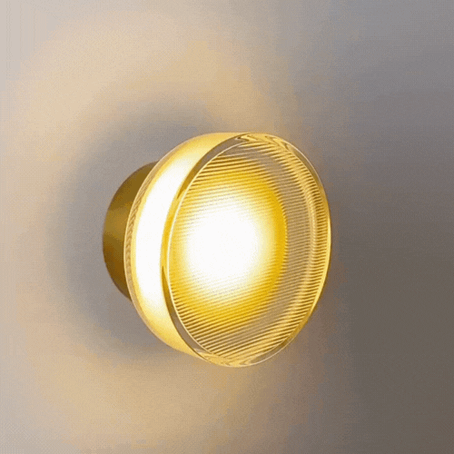 Nordic Stained Glass Three-Color LED Wall Sconce