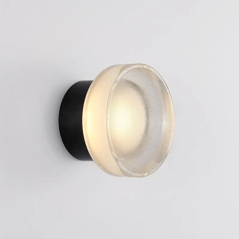 Nordic Stained Glass Three-Color LED Wall Sconce