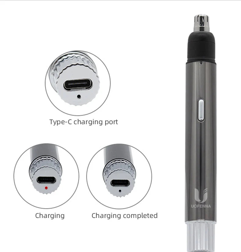 Nose, Ear & Brow Trimmer Rechargeable Cordless Precision Blades