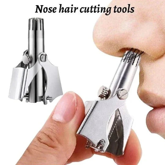Nose & Ear Hair Trimmer Precision Hand-Operated Battery-Free