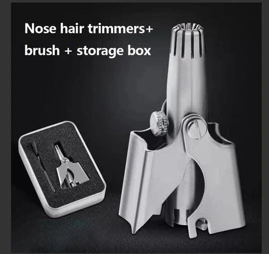 Nose & Ear Hair Trimmer Precision Hand-Operated Battery-Free