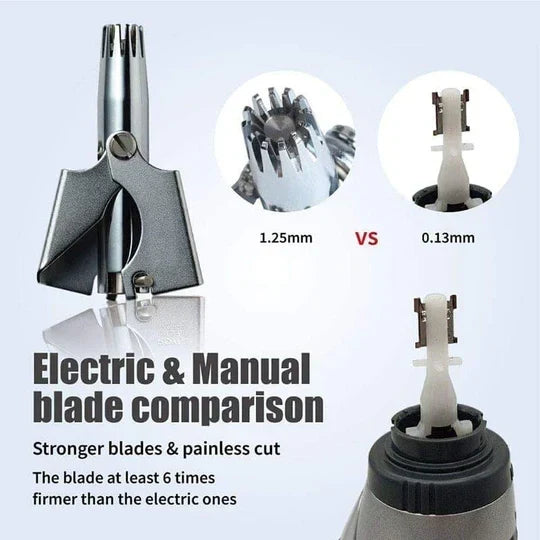 Nose & Ear Trimmer Manual Stainless Steel Washable
