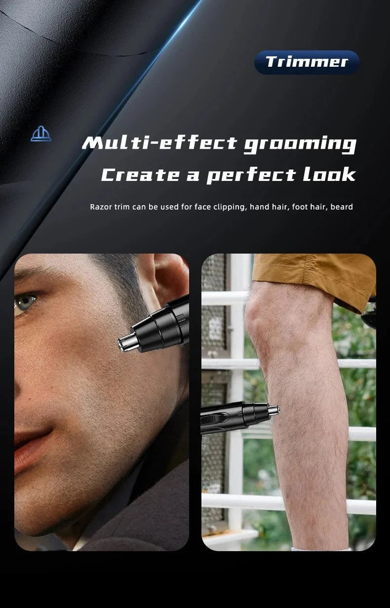 Nose & Ear Trimmer USB Rechargeable Stainless Steel