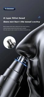 Nose & Ear Trimmer USB Rechargeable Stainless Steel