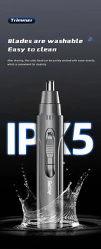 Nose & Ear Trimmer USB Rechargeable Stainless Steel