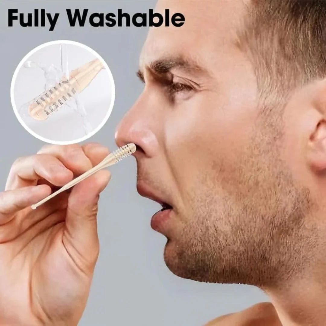 Nose Hair Trimmer 360 Degree Rotating Head Compact & Travel-Friendly