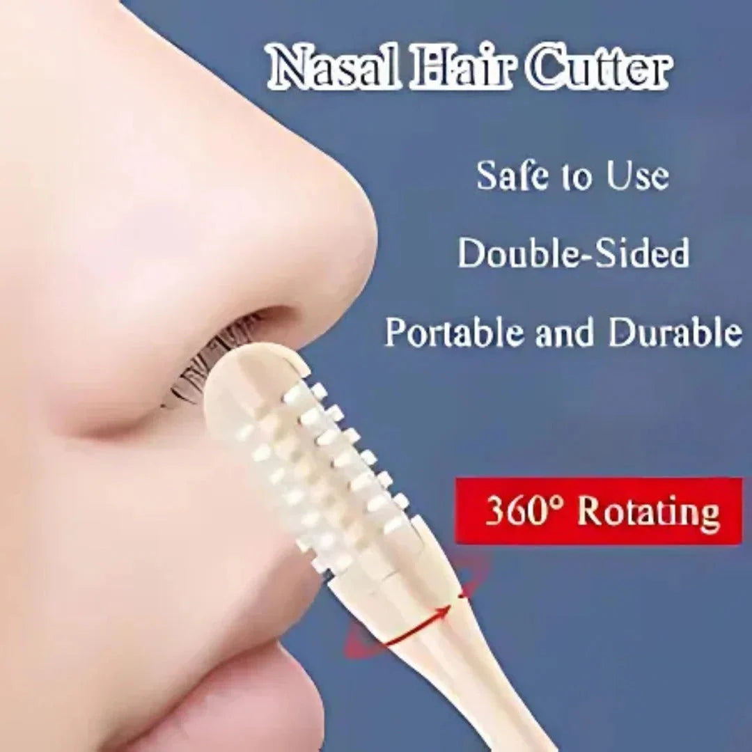 Nose Hair Trimmer 360 Degree Rotating Head Compact & Travel-Friendly