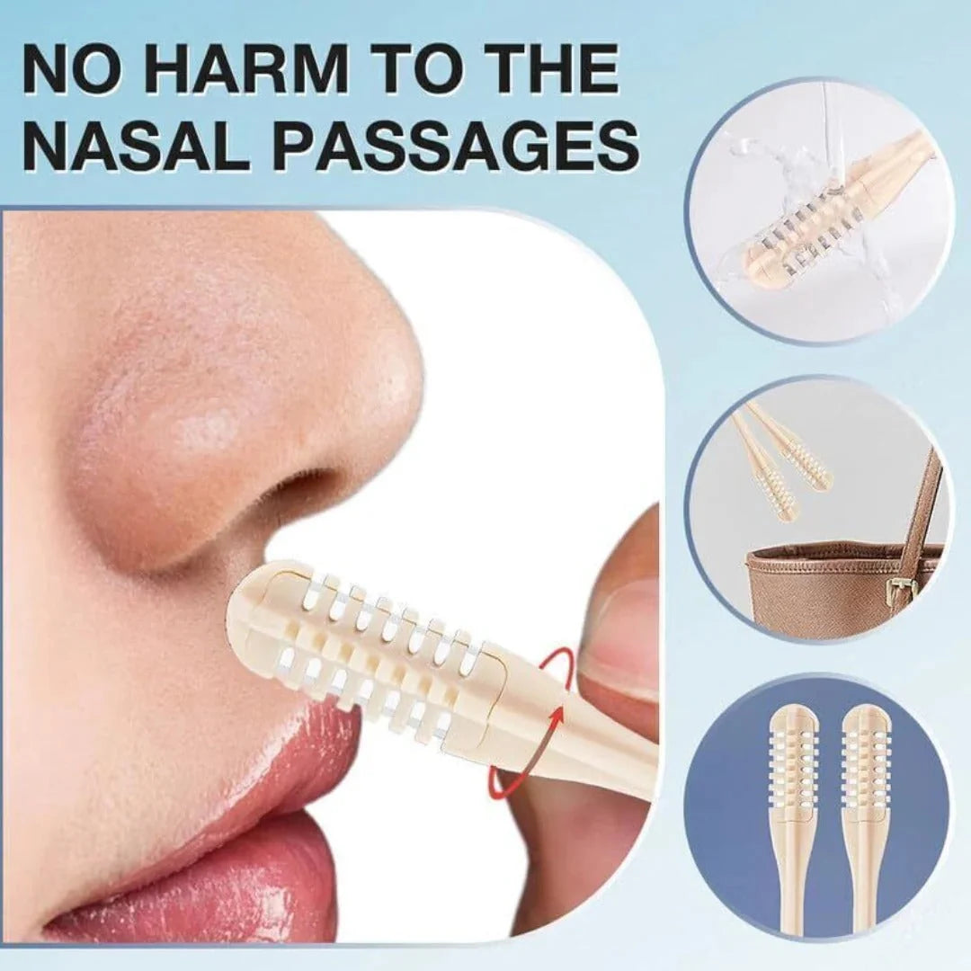 Nose Hair Trimmer 360-Degree Rotating Head Compact Travel Size