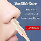 Nose Hair Trimmer 360-Degree Rotating Head Compact Travel Size