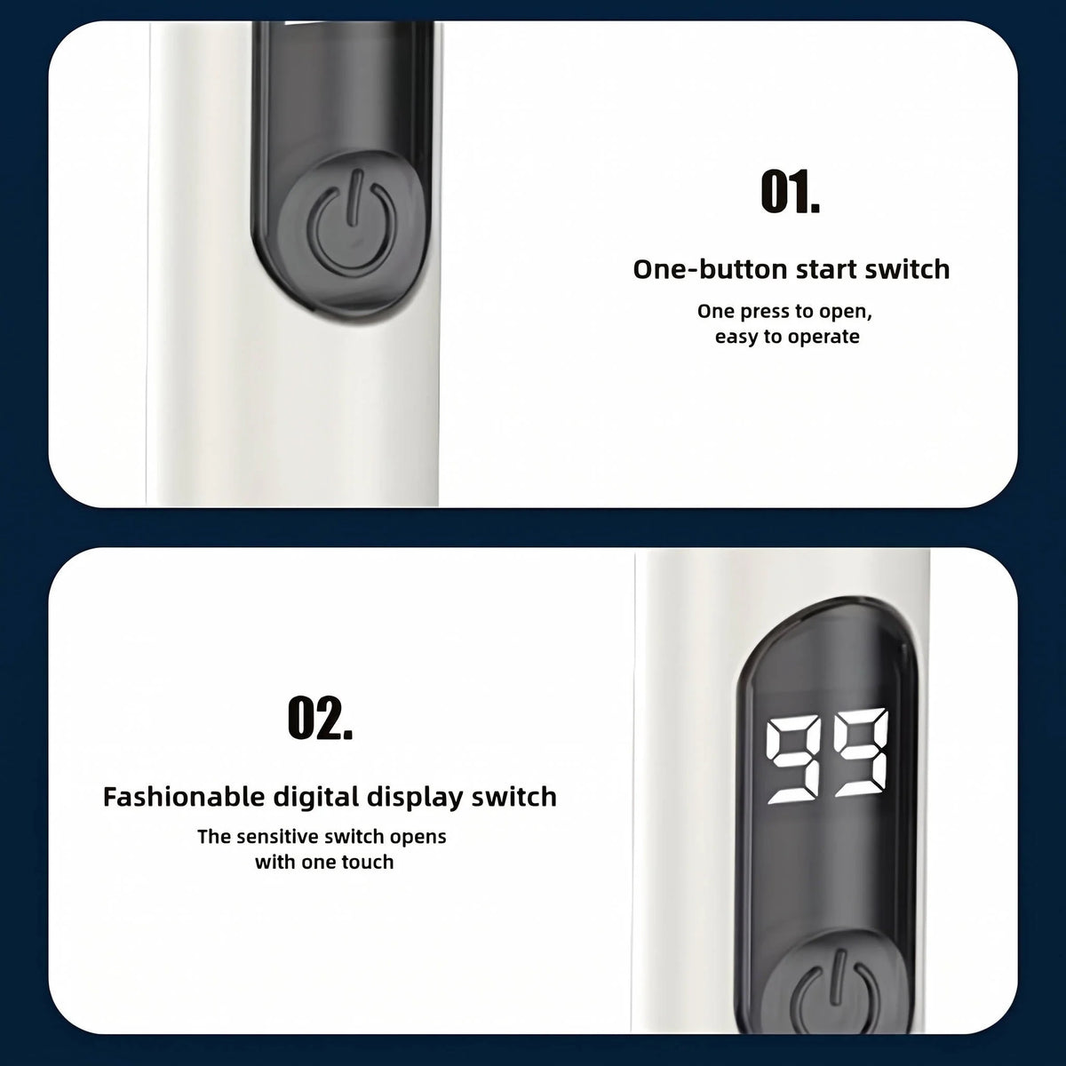 Nose Hair Trimmer Curved Anti-Pinch USB Rechargeable