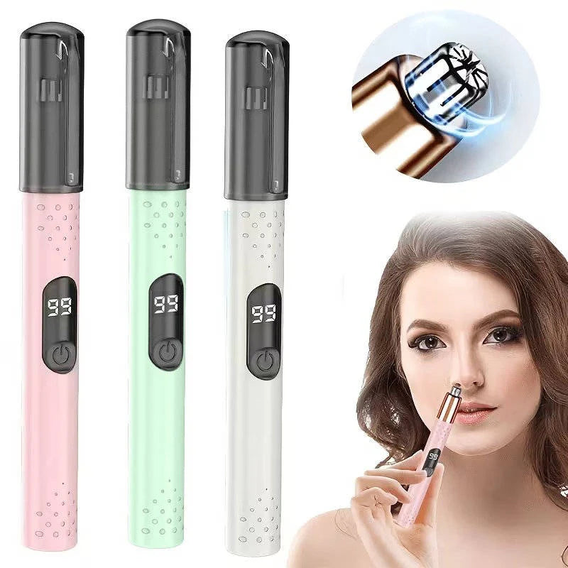Nose Hair Trimmer Curved Anti-Pinch USB Rechargeable