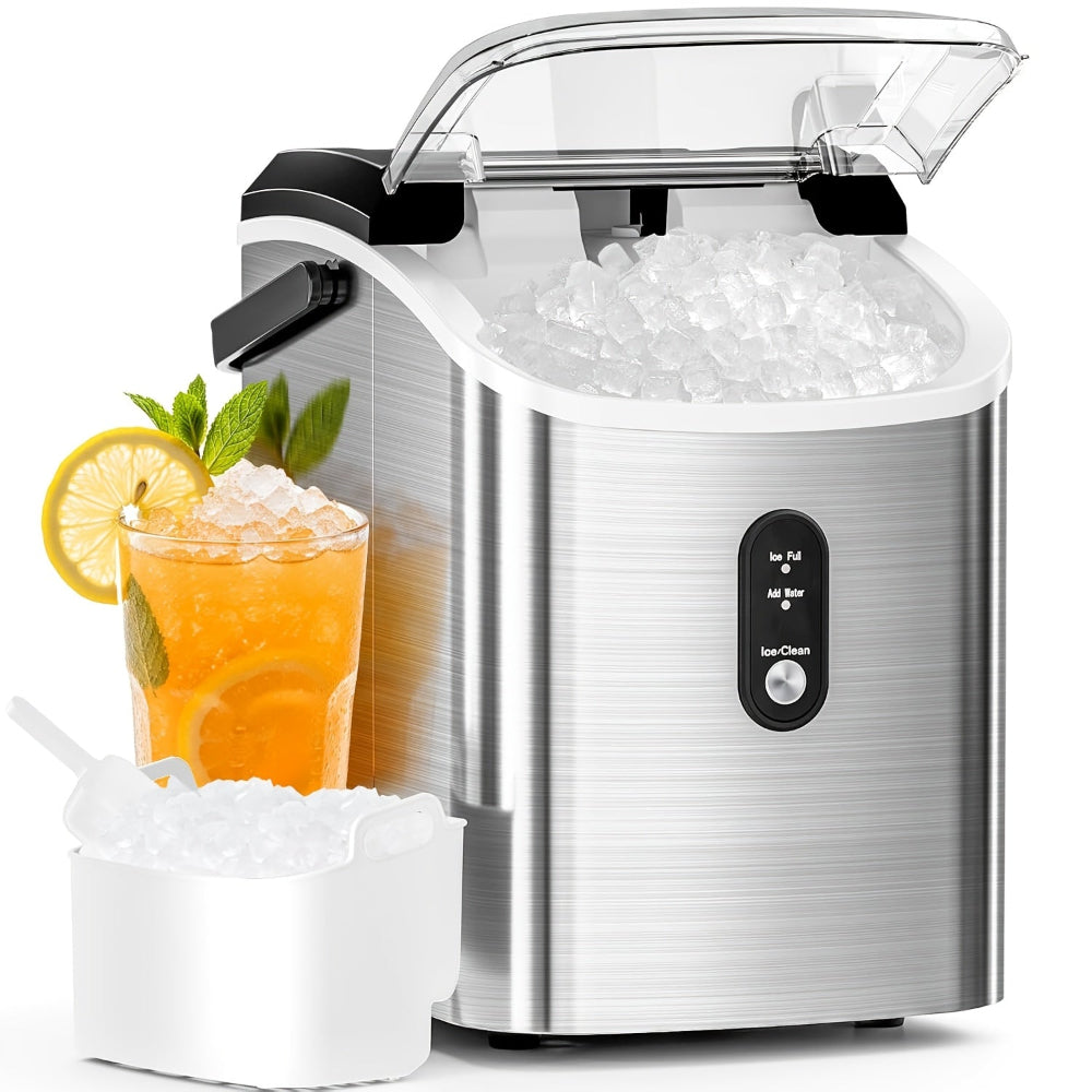 Nugget Ice Maker Countertop Self-Cleaning 35 lb Per Day