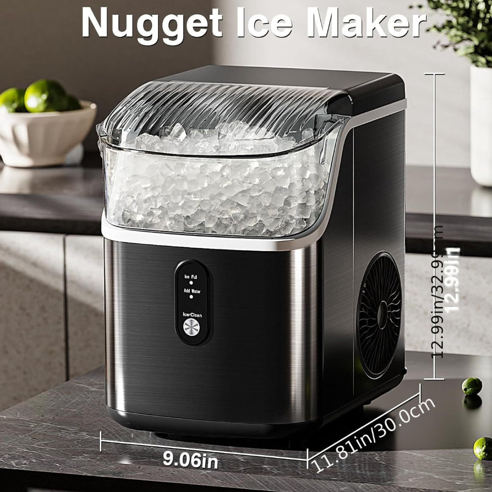 Nugget Ice Maker Countertop Self-Cleaning 35 lb Per Day