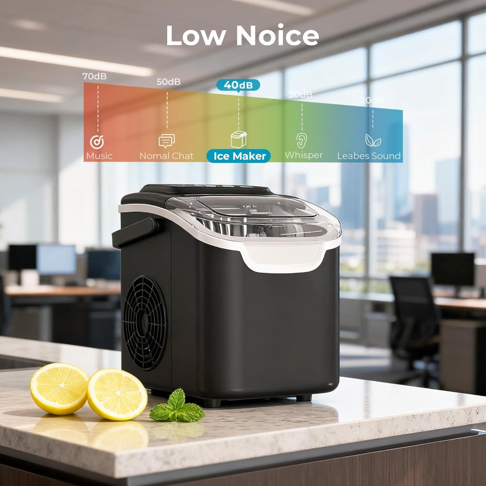 Nugget Ice Maker Countertop Self-Cleaning 35 lb Per Day