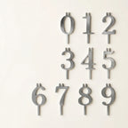 Number Candle Holder Set Reusable Clear 3.94 Inch