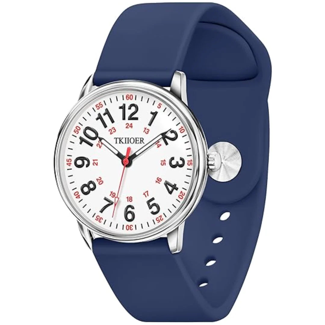 Nurse Clip-On Watch Waterproof Luminous Second Hand