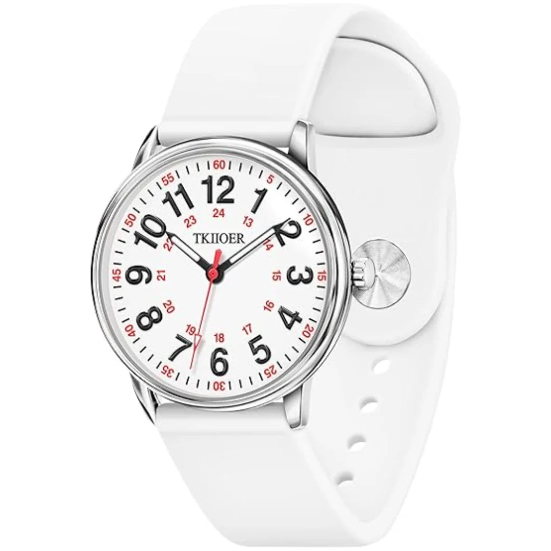 Nurse Clip-On Watch Waterproof Luminous Second Hand
