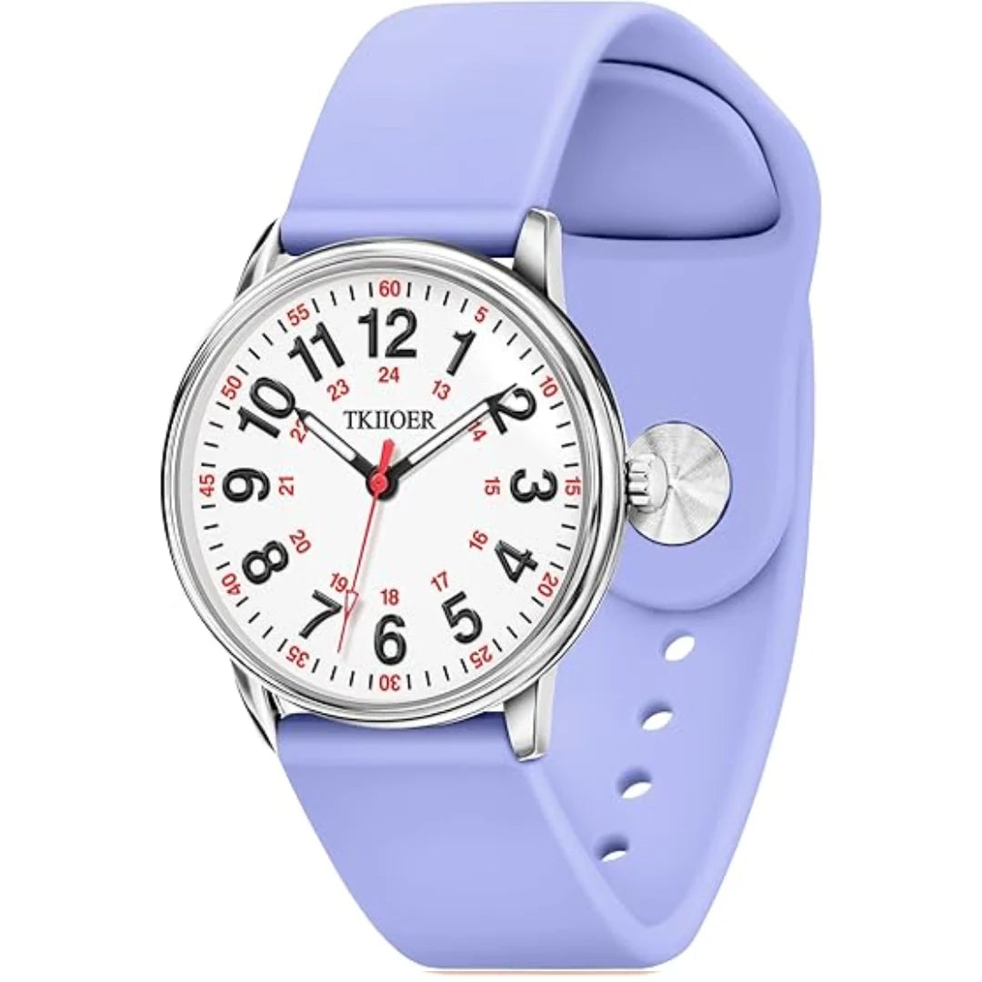 Nurse Clip-On Watch Waterproof Luminous Second Hand