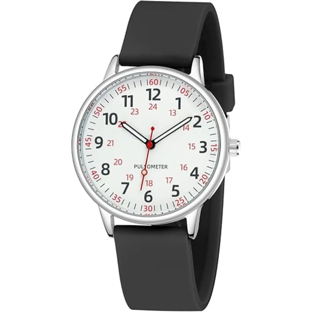 Nurse Watch Waterproof Silicone Band Second Hand