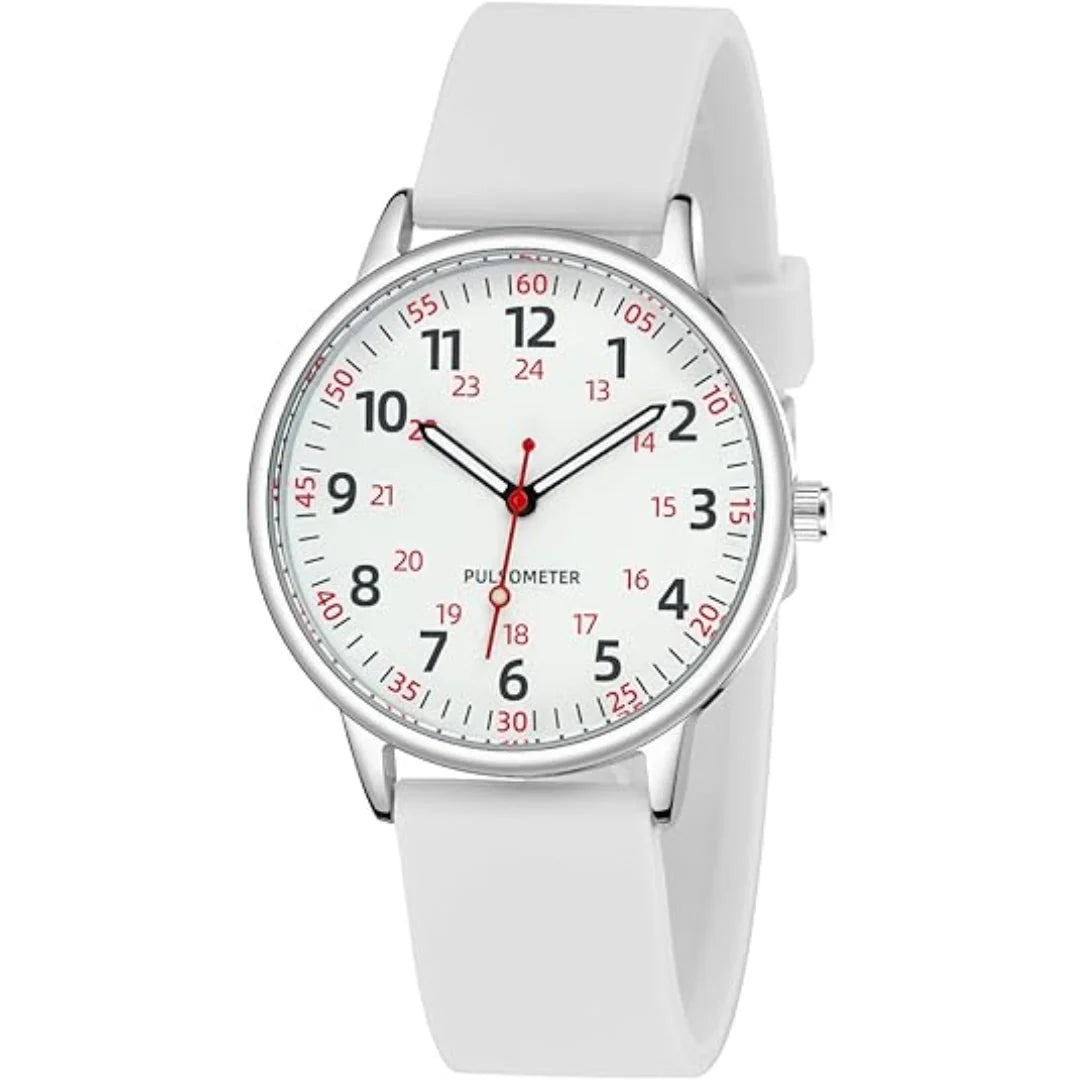 Nurse Watch Waterproof Silicone Band Second Hand