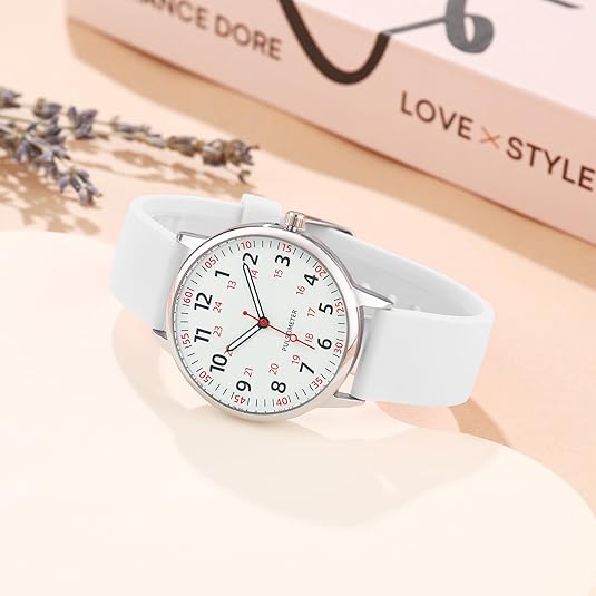Nurse Watch Waterproof Silicone Band Second Hand