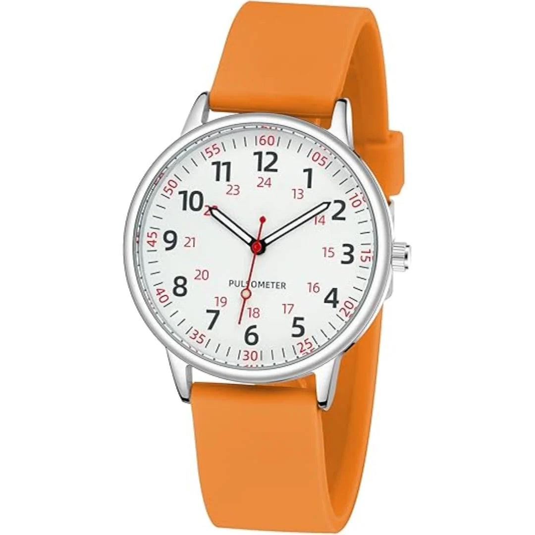 Nurse Watch Waterproof Silicone Band Second Hand