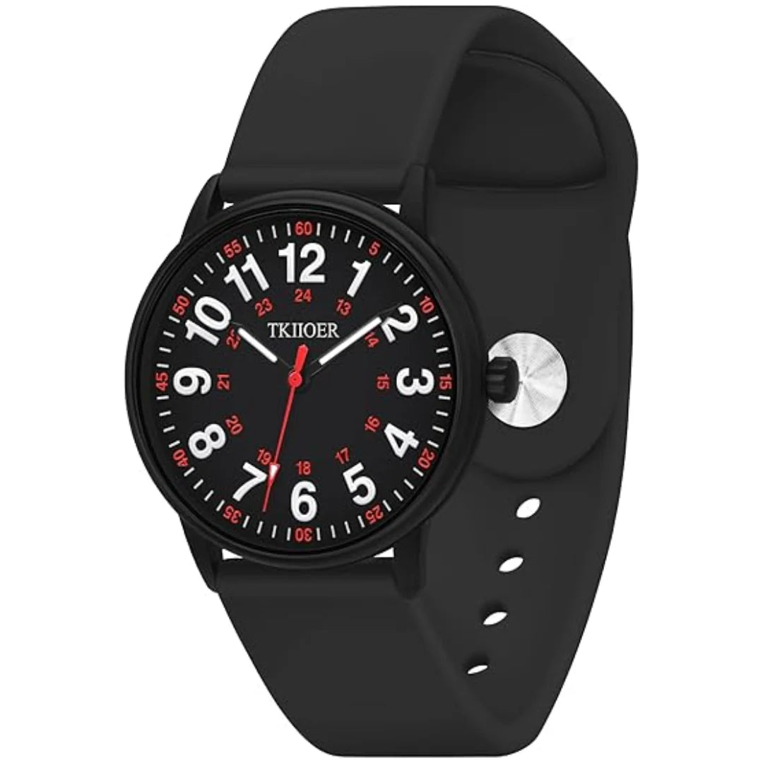 Nurses Watch Luminous Dial & Second Hand 50M Water Resistant