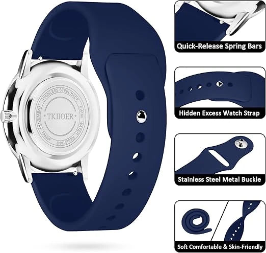 Nurses Watch Luminous Dial & Second Hand 50M Water Resistant