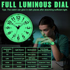 Nurses Watch Luminous Dial Second Hand 50M Water Resistant