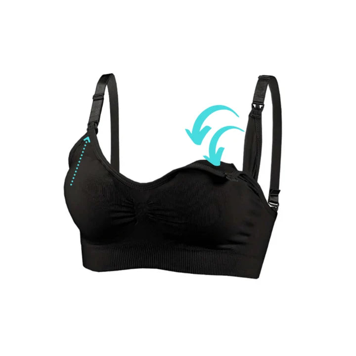 Nursing Bra Handsfree Pumping Front-Open Breathable