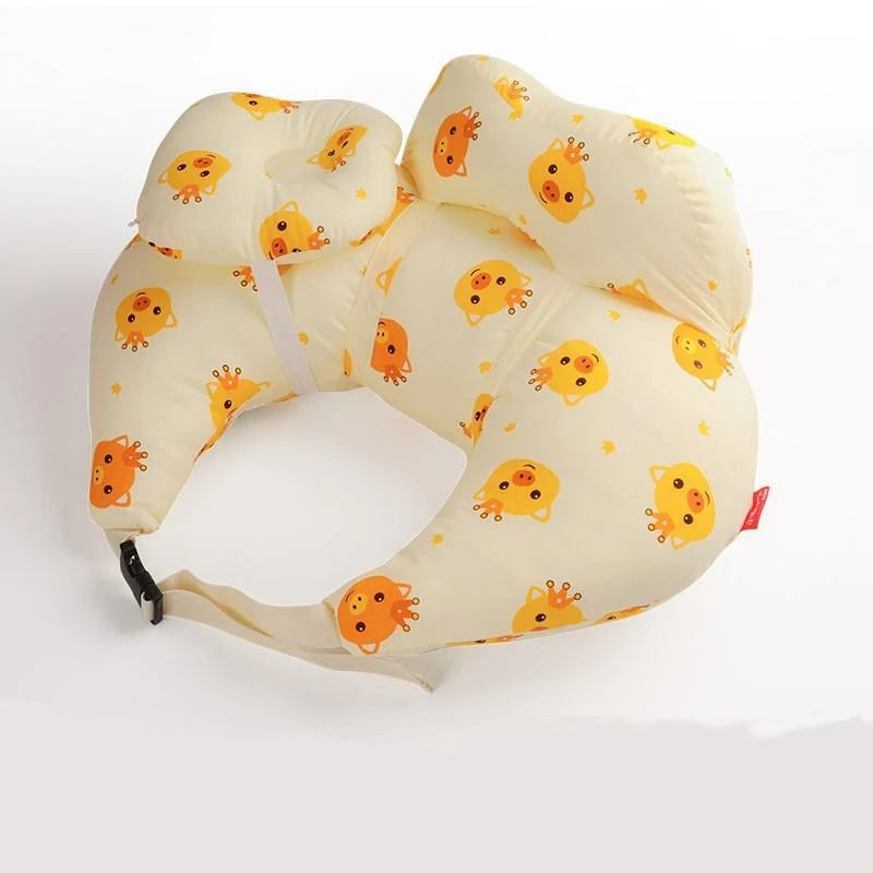 Nursing Pillow Ergonomic Support Adjustable Waist Strap & Removable Cover
