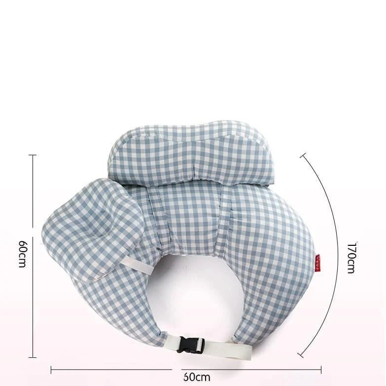 Nursing Pillow Ergonomic Support Adjustable Waist Strap & Removable Cover