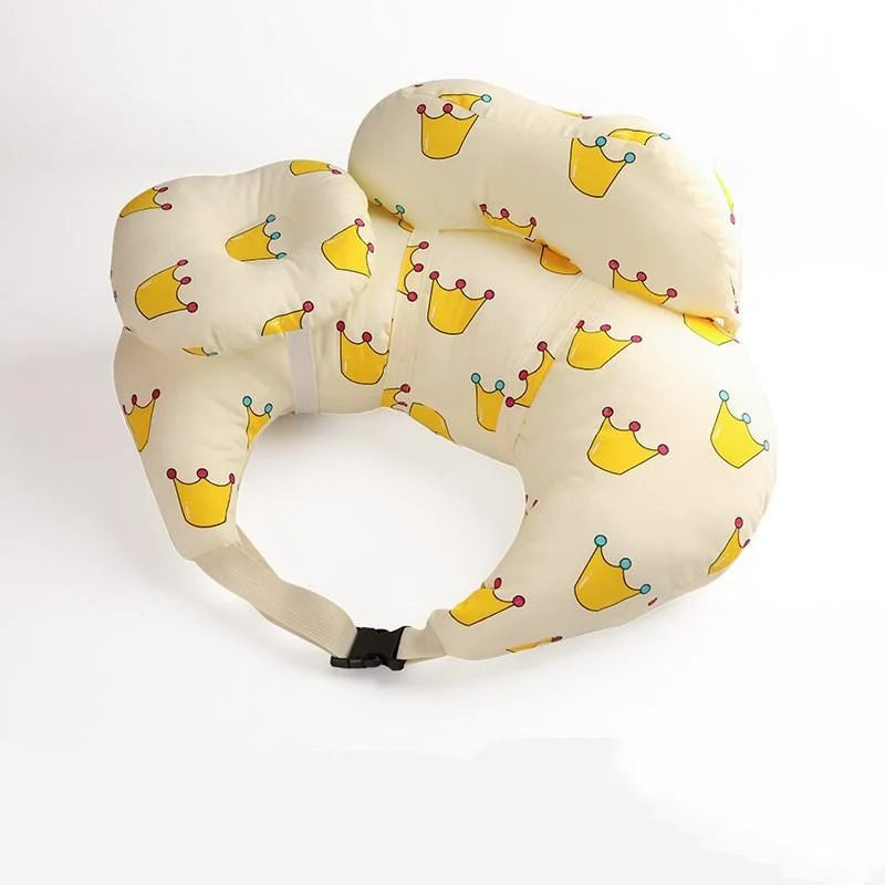 Nursing Pillow Ergonomic Support Adjustable Waist Strap & Removable Cover