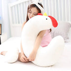 Nursing Pillow Ergonomic Support Removable Backrest Hypoallergenic Filling